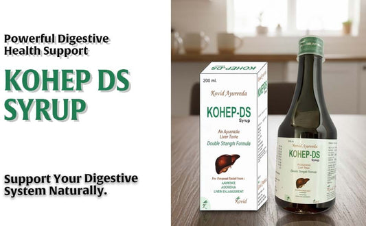 KOHEP-DS Liver Care SYRUP (200ML) | Anti-oxidant Rich Supplement With 5 Ayurvedic Herbs | Double Strength | Supports Fatty Liver Management & Detox