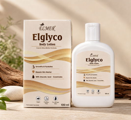 Elglyco Body Lotion with Glycolic Acid & Ceramides | Deep Hydration & Skin Repair |