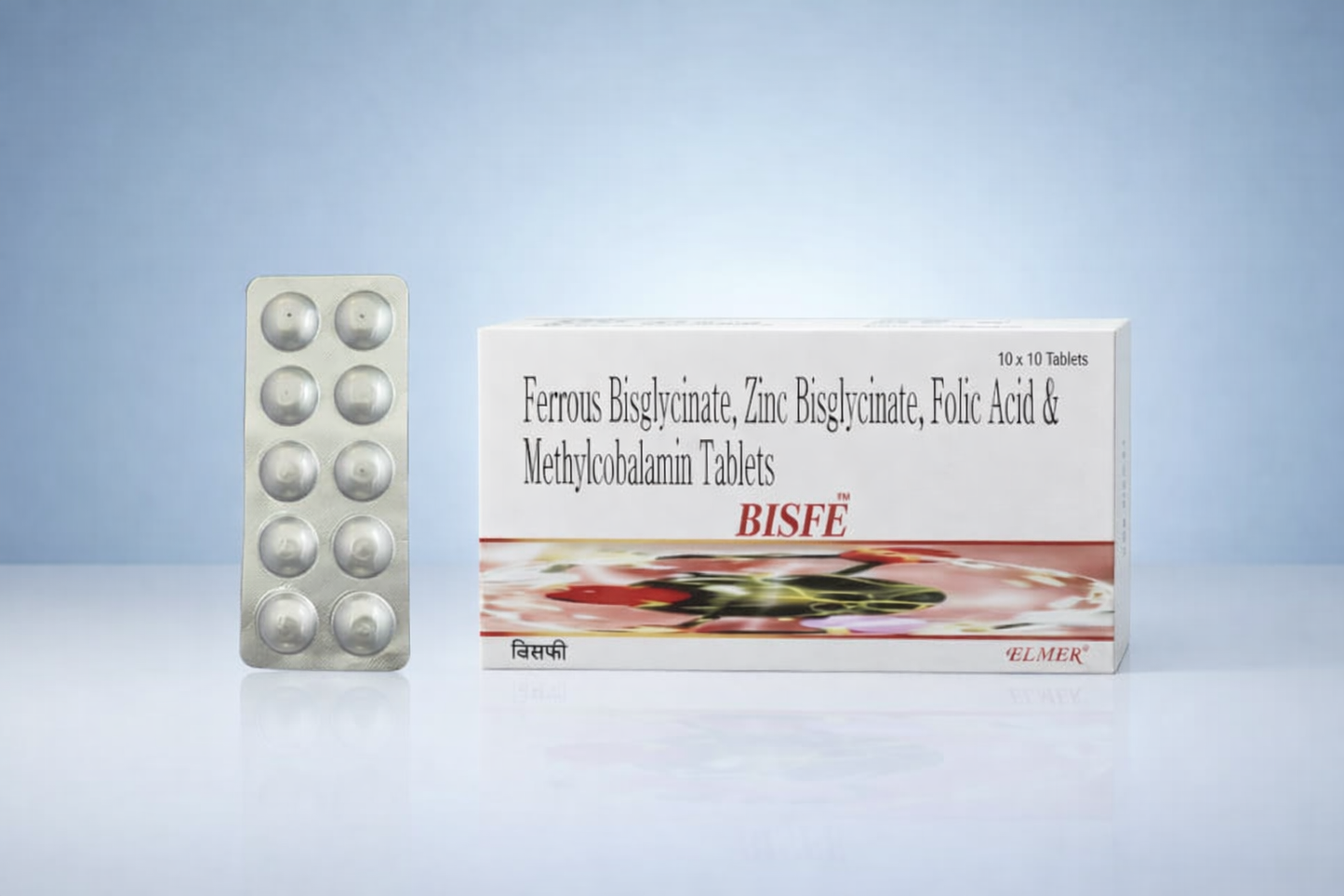 BISFE Iron Tablets 60mg for pregnancy and anemia