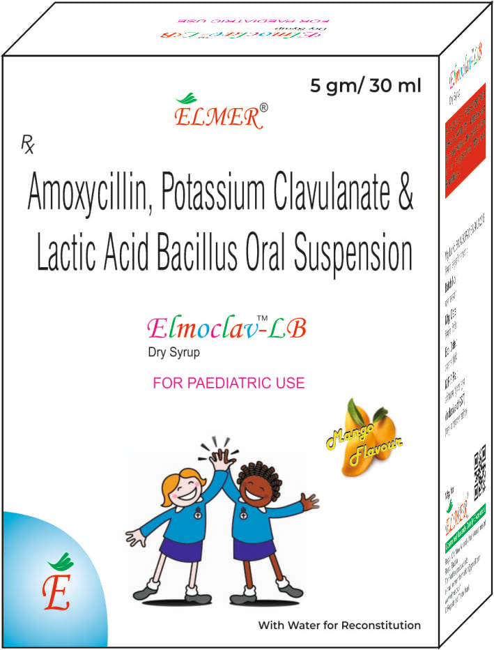 ELMOCLAV-LB DRY SYRUUP 228.5MG | AMOXYCILLIN 200 mg+ CLAVULANIC ACID 28.5 mg | ANTIBIOTIC MEDICINE FOR YOUR CHILD|
