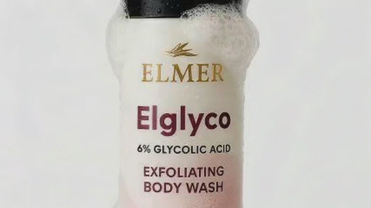 Elglyco-body wash, glycolic acid, exfoliation, Skincare